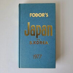 5/$12 Vintage Book Fodor's Japan South Korea 1977 Travel Guide Bookshelf Decor